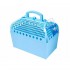 Flexible PVC Pet Cage with Water Bottle Cute Portable Pet Basket Carrier