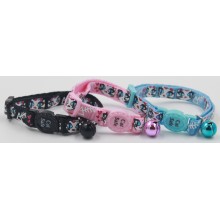 Colorful "Big-Eyed Cat" Cat Collar 10mm x 8"-12"