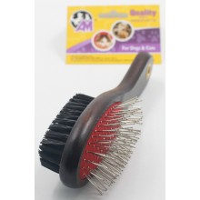 Oval Double Sided Brush With Handle (M)