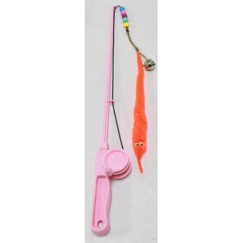 Kitti Cat Play Rod With Palmworm 41cm Long