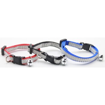 Adj. Silver Reflective Collar 10mm