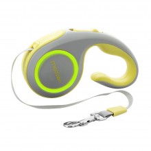 Automatic Retractable Luminous Traction Rope Dog Leash Outdoor Puppy Cat Traction Rope Device Pet Leashes - Yellow