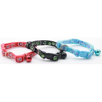 "Reflec. Bubble" Printed Adj. Collar - 10mm x 8"-12"