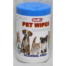 Gubi Pet Wipes 100 sheets (13cm x 18cm)