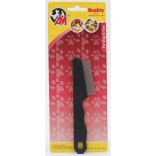 Plastic Handle Flea Steel Comb 155mm