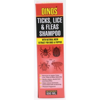 Dinos Tick &amp; Flea Shampoo (500ml)