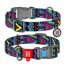 WAU Adjustable Pattern Nylon Collar with Plastic Buckle (25mm x 14"-23") - INDIE - Collar From Ukraine