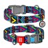 WAU DOG Adjustable Pattern Nylon Collar with Plastic Buckle (25mm x 14"-23") - Available 18 Pattern - Collar From COLLAR COMPANY Ukraine