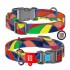 WAU DOG Adjustable Pattern Nylon Collar with Plastic Buckle (25mm x 14"-23") - Available 18 Pattern - Collar From COLLAR COMPANY Ukraine